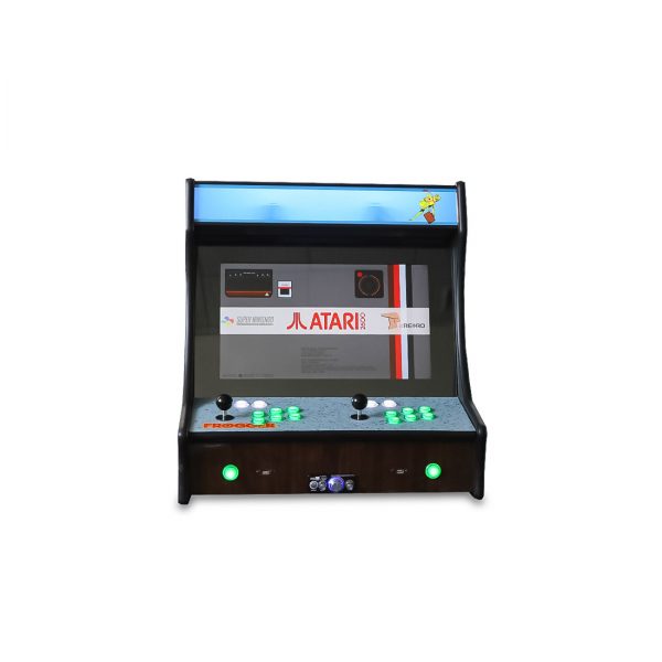 21.5" Woodgrain Frogger Bartop Arcade - Image 2