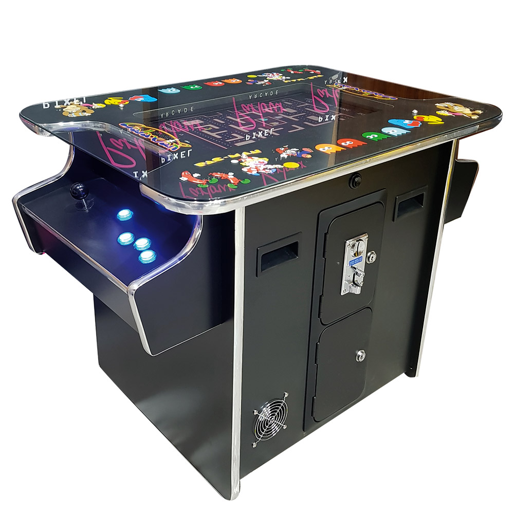 Black Classic Multi Art Table Top Cocktail Arcade