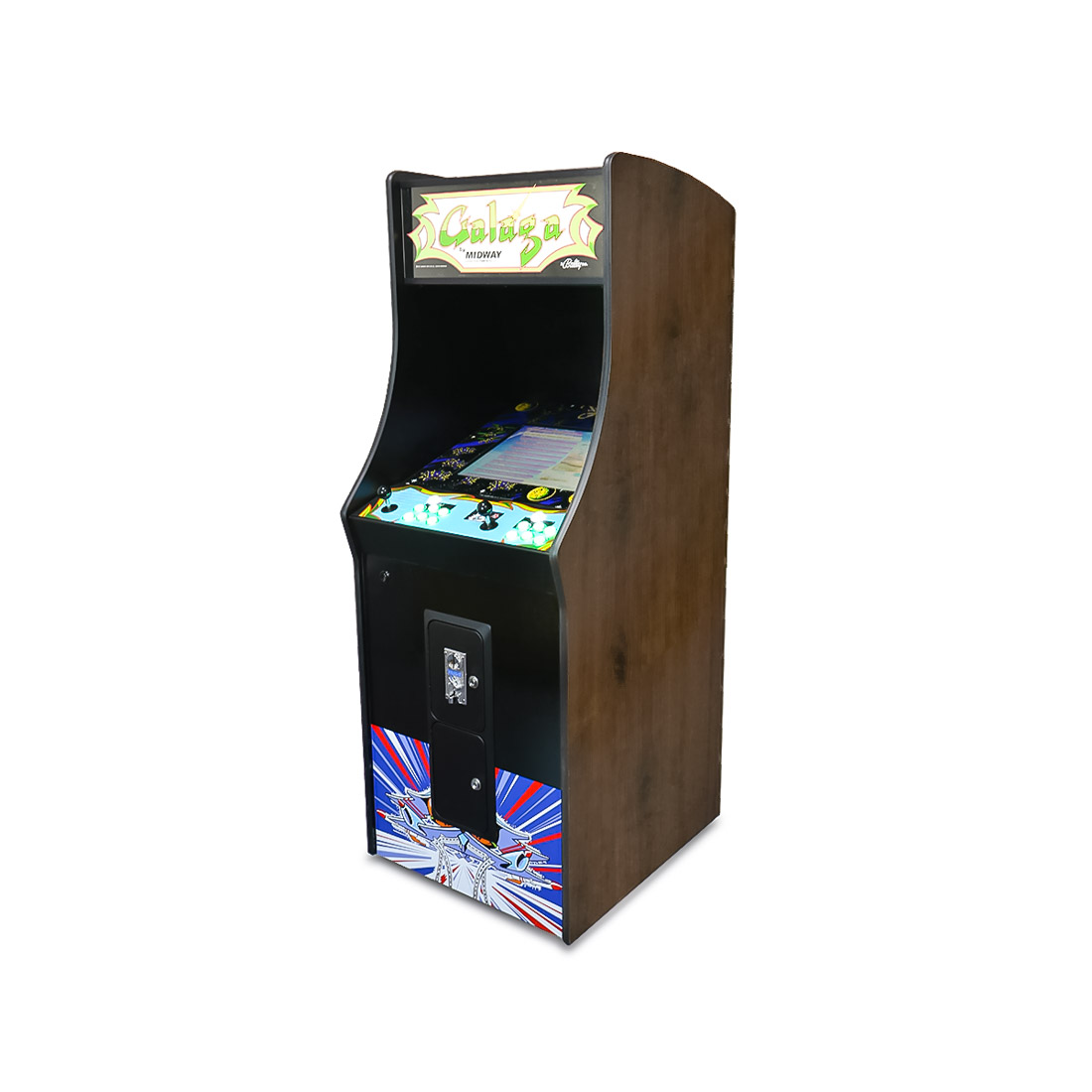 19″ Woodgrain Galaga Classic Upright Arcade